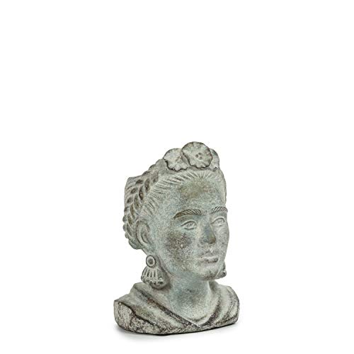 Abbott Collection Frida Head Pflanzgefäß, extra klein, 17,8 cm hoch, Grau von Abbott Collection