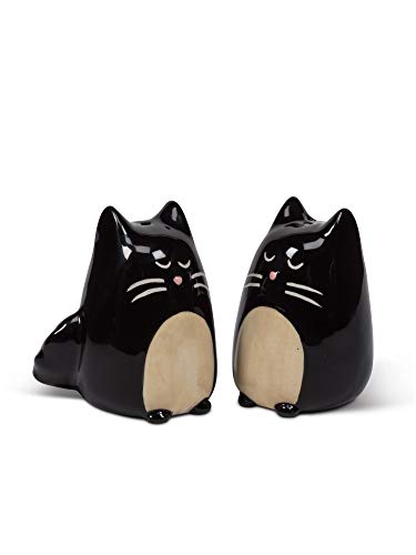 Abbott Collection Salz- und Pfefferstreuer, 6,3 cm hoch, 6,3 cm hoch, schwarze Katze Abbott Collection Salz- und Pfefferstreuer, 6,3 cm hoch, 6,3 cm hoch, schwarze Katze von Abbott Collection