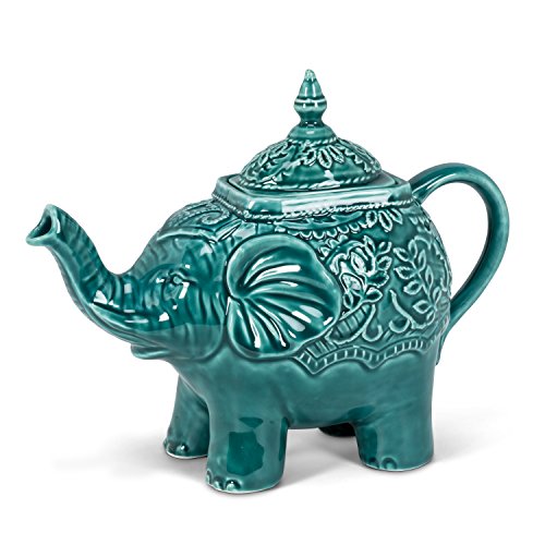 Abbott Collection Teekanne, Elefant, 27 mAh, Blaugrün, 10 l von Abbott Collection