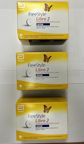 FreeStyle Libre 2 Glukosesensor, Blitzsystem zur Selbstüberwachung, 3 Stück von Abbott