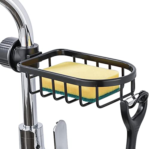 Abbto 10 Stück Wasserhahn-Halterung – Schwammhalter für Wasserhahn aus Edelstahl für Küche – Schwammregal für WC von Abbto