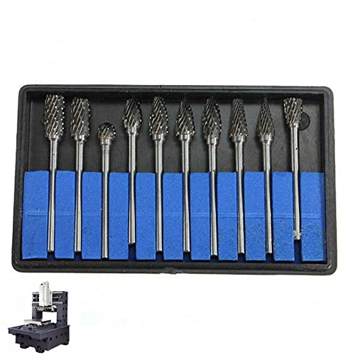 Abbto 2 Stück Wolframkarbid-Feilen-Set, Drehfeilen aus Wolframkarbid, 10 Stück zum Schnitzen und Gravieren von Holz Abbto 2 Stück Wolframkarbid-Feilen-Set, Drehfeilen aus Wolframkarbid, 10 Stück zum Schnitzen und Gravieren von Holz von Abbto