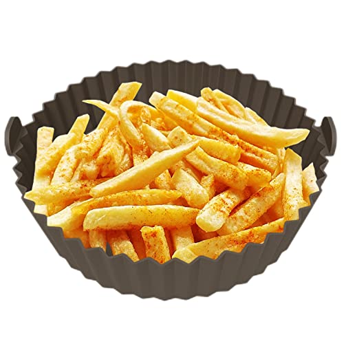 Abbto Abdeckungen für Luftfritteuse aus Silikon | Antihaft-Abdeckungen für Luftfritteuse mit Innenbeschichtung - hitzebeständige Backofenkörbe der Luftfritteuse von Abbto