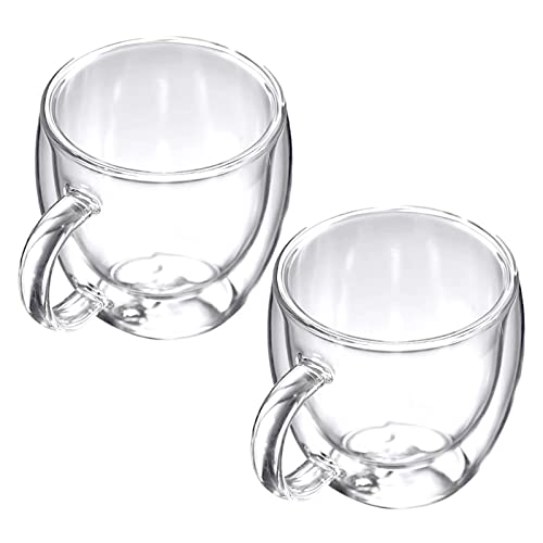 Abbto Doppelschichtiges Glasglas | 10 Unzen doppelwandige Kaffeetassen aus Glas hitzebeständig 2er Pack isolierte Kaffeetassen perfekt für Tee und heiße Getränke Abbto Doppelschichtiges Glasglas | 10 Unzen doppelwandige Kaffeetassen aus Glas hitzebeständig 2er Pack isolierte Kaffeetassen perfekt für Tee und heiße Getränke von Abbto