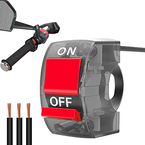 Abbto Modifizierter Lenkerschalter | Plug and Play Überhol-Lichtschalter für Motorradscheinwerfer - Lichtsteuerungsschalter des Lenkers in der Farbe Transparent Abbto Modifizierter Lenkerschalter | Plug and Play Überhol-Lichtschalter für Motorradscheinwerfer - Lichtsteuerungsschalter des Lenkers in der Farbe Transparent von Abbto