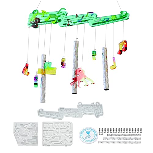 Abbto Silikonform für Windglocken, Musik, Windklingeln, Musiknote, Windchime-Rohr-Set, Musik-Windchime Making Supplies DIY Windglocken für zu Hause von Abbto