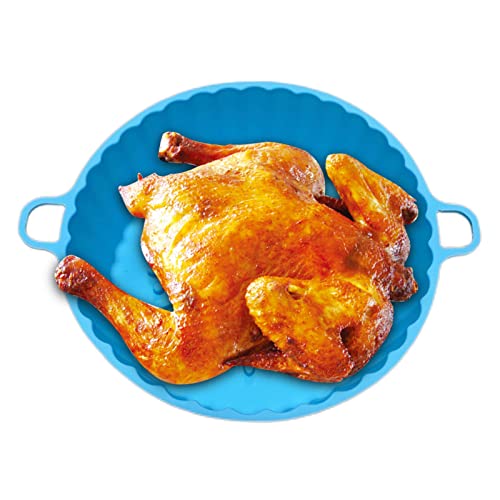Abbto Silikonhüllen für Luftfritteusenkorb, wiederverwendbarer Korb für Luftfritteuse, hitzebeständig, multifunktionale Backofenabdeckungen für Antihaft-Luftfritteuse von Abbto