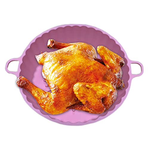 Abbto Silikonkorb für Luftfritteuse, wiederverwendbarer Korb für Luftfritteuse, hitzebeständig, multifunktionale Backofenabdeckungen für Antihaft-Luftfritteuse Abbto Silikonkorb für Luftfritteuse, wiederverwendbarer Korb für Luftfritteuse, hitzebeständig, multifunktionale Backofenabdeckungen für Antihaft-Luftfritteuse von Abbto