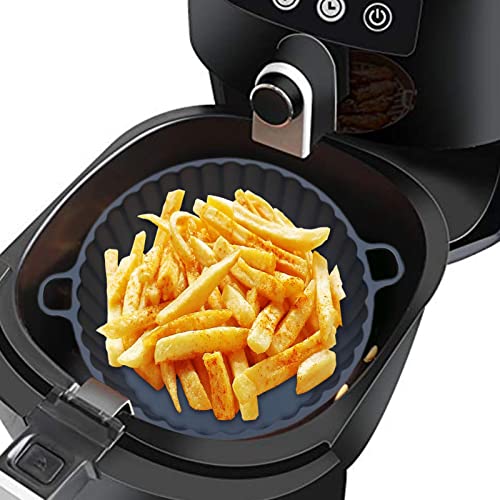 Abbto Silikonkorb für Luftfritteuse | Hitzebeständige hitzebeständige Pfannenabdeckungen für Luftfritteuse wiederverwendbar | Zubehör für Luftfritteuse nicht klebrig von Abbto