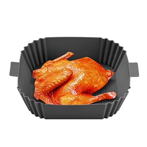 Abbto Zubehör für Luftfritteuse – Silikon-Topf für tragbare Luftfritteuse mit Griff, Zubehör für Luftfritteusen für Mikrowelle Abbto Zubehör für Luftfritteuse – Silikon-Topf für tragbare Luftfritteuse mit Griff, Zubehör für Luftfritteusen für Mikrowelle von Abbto