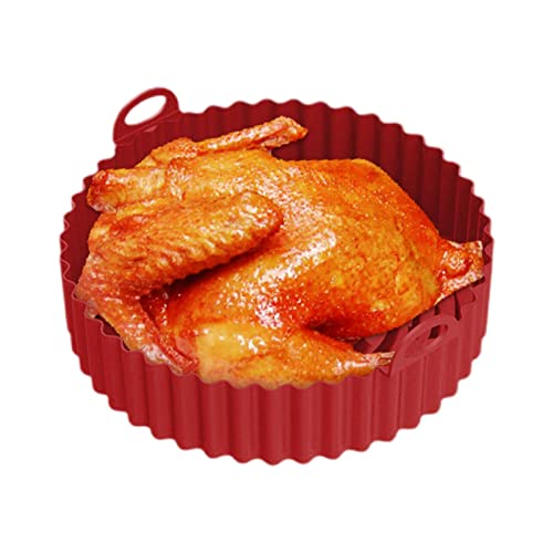 Luftfritteusekorb aus Silikon, wiederverwendbare Silikonbeschichtungen für Luftfritteuse mit Griff, Antihaft-Silikon-Backblech und lebensmittelecht für Fritteusen. Abbto Luftfritteusekorb aus Silikon, wiederverwendbare Silikonbeschichtungen für Luftfritteuse mit Griff, Antihaft-Silikon-Backblech und lebensmittelecht für Fritteusen. Abbto von Abbto