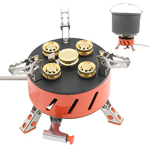 Mini-Picknickofen – winddichter Design-Küchenbrenner 15800 W mit Piezozündung und Tragetasche – tragbarer Propanofen winddicht Abbto von Abbto