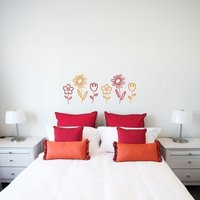 3 Gekritzel-Blumen-Vinyl-Aufkleber 3 Gekritzel-Blumen-Vinyl-Aufkleber von AbbysVinylWallArt