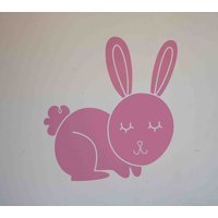 Häschen-Vinyl-Aufkleber - Dekoration, Kinderzimmer, Tieraufkleber, Bürodekoration Häschen-Vinyl-Aufkleber - Dekoration, Kinderzimmer, Tieraufkleber, Bürodekoration von AbbysVinylWallArt
