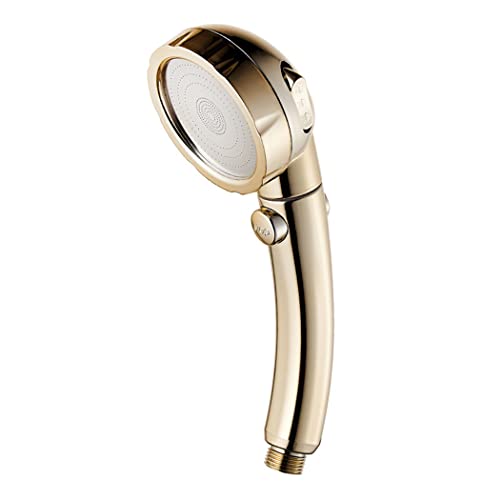 Abcsea 1 Pcs Pommeau de Douche ABS, Shower Head Forte Pression, Water-saving Shower Head, Rain Shower Head Jet Réglable, Gold von Abcsea