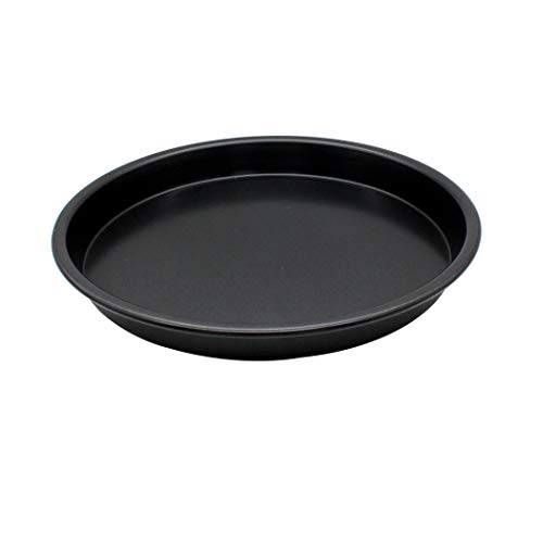 Abcsea Pizza-Backblech, Pizzablech Rund, Pizzaform - Schwarz, 23 cm von Abcsea