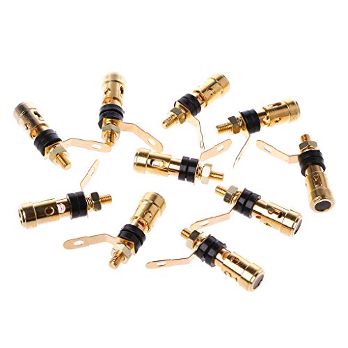 10PCS Messing Lautsprecher Binding Post Gefederte Presse Subwoofer Korb von Abcsweet