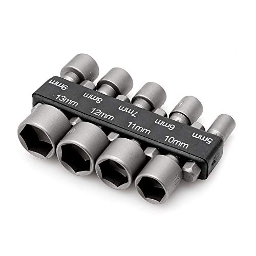 9 stücke 5-13mm Power Nut Driver Drill Bit 1/4 "Hex Shank Metric Socket Wrench Screw Repair Tools Hardware Accessories 9 stücke 5-13mm Power Nut Driver Drill Bit 1/4 "Hex Shank Metric Socket Wrench Screw Repair Tools Hardware Accessories von Abcsweet