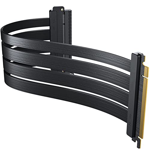 Abcsweet FL30 Flat Line Gen PCIE Grafikkarten Verlängerungskabel PCI E4.0 X16 Gen Kabel 300 Mm/11 8 Zoll Universal PCI E X16 Verlängerungskabel Kabel Grafikkarte von Abcsweet