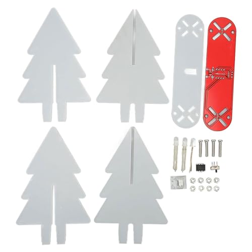 Abcsweet LED Flashing Lights Electronic Christmas Tree Kit DIY 3D Assemble USB Powered for Soldering Practice USB Power Supply von Abcsweet