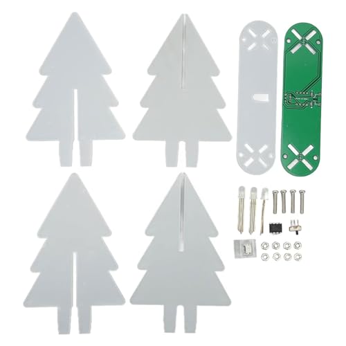 Abcsweet LED Flashing Lights Electronic Christmas Tree Kit DIY 3D Assemble USB Powered for Soldering Practice USB Power Supply von Abcsweet
