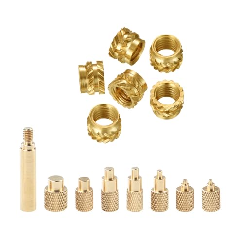 Abcsweet Mit 100PCS Hot Melt Mutter Für Lötkolben Spitze Und Hot Melt Mutter Presskopf Set Für 3D Priting Elektronik Lötkolben Spitze Set von Abcsweet