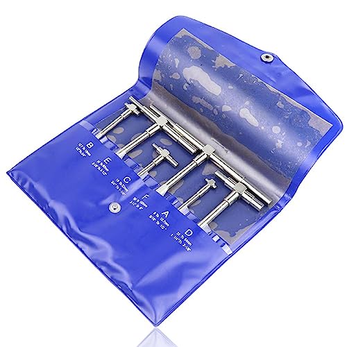 Abcsweet Teleskop Messgerät Set 8–150 Mm (5/16–6 Zoll) Verstellbarer Innendurchmesser Teleskop Mikrometer Sets 6 Stück/Set Maschinenwerkzeug von Abcsweet