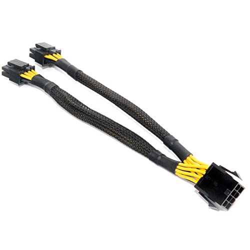 CPU Kabel 8-polige Buchse Auf PCIe 2 X 8-poliger (4+4) Stecker Netzteilleitung Y Splitterkabel Für Computer Motherboards 20 cm Miner CPU Netzteil Y Splitterkabel von Abcsweet