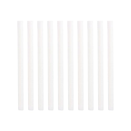 Luftbefeuchter Filter Wattestäbchenkern USB Luft Ultraschall Luftbefeuchter Aroma Diffusor Ersatz Baumwolle Schwamm Stick 10x/Pack Luftbefeuchter Teile - weißer Baumwollstab Wasseraufnahme Schwamm von Abcsweet