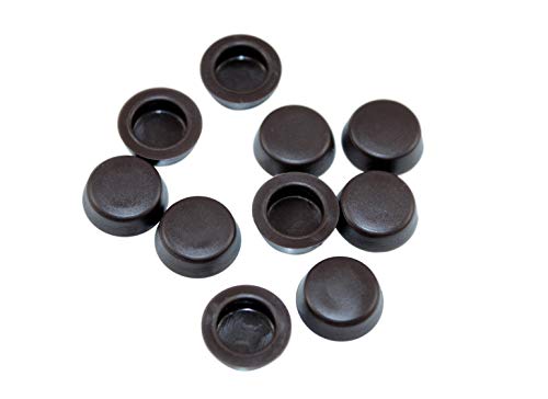 SN-TEC Abdeckkappe für Fensterbankschraube/Dusche braun (50 Stück) von Abdeckkappen