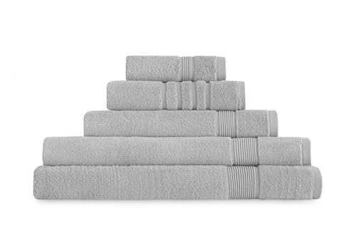 Abecé Casa Badetuch 100% Baumwolle Gamma Zero Twist 600 g/m² (Perle, BABY-30 x 50 cm) von Abecé Casa