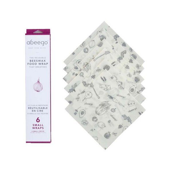 Abeego Frischhaltefolie – Set Small mit 6 Blättern von Abeego