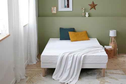 Abeil Matratze AB100 Duo aus Schaumstoff, 90 x 190 cm, Weiß, 1 Person von Abeil