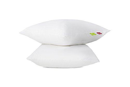 Abeil Bio Haltung 2 Stück Kissen Bio Haltung 60 x 60 Baumwolle WEIß 60 x 60 cm von Abeil