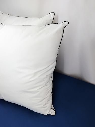Abeil Premium Kopfkissen, luxuriös, weiß, Perkal, Baumwolle, 60 x 60 cm von Abeil