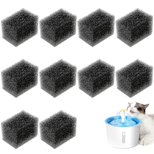 10 Stück Schwammfilter für Katzenbrunnen,Katze Trinkbrunnen Schwamm Schaum Filter, Cat Fountain Sponge Filter,Ersatz Haustierbrunnen Schaumstofffilter für Runder oder Quadratischer Katzenbrunnen 10 Stück Schwammfilter für Katzenbrunnen,Katze Trinkbrunnen Schwamm Schaum Filter, Cat Fountain Sponge Filter,Ersatz Haustierbrunnen Schaumstofffilter für Runder oder Quadratischer Katzenbrunnen von Abeillo