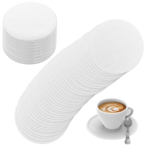 400 Stück Rund Kaffee Filterpapier,Abeillo Espresso Papierfilter,64mm Kaffeepapierfilter ​für Espressokocher und Kaffeemaschine Moka Pot (Weiß) von Abeillo