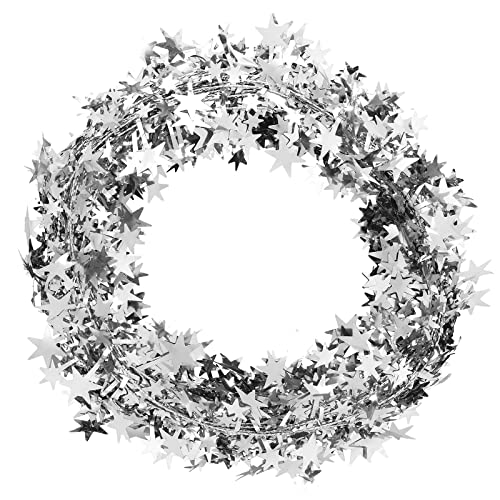 Abeillo 2 Rollen 7,5 m Sternen Kranz, Stern Lametta Girlanden mit Draht, Sterngirlande aus Silberfolie DIY Hängende Deko Weihnachtsgirlanden für Hochzeit Geburtstag Festliche Verzierung Geschenk Deko Abeillo 2 Rollen 7,5 m Sternen Kranz, Stern Lametta Girlanden mit Draht, Sterngirlande aus Silberfolie DIY Hängende Deko Weihnachtsgirlanden für Hochzeit Geburtstag Festliche Verzierung Geschenk Deko von Abeillo