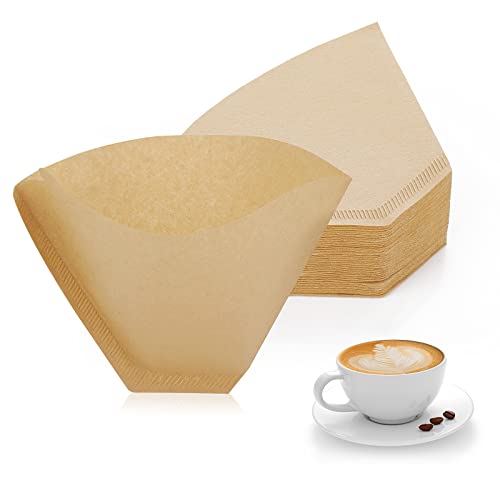 Abeillo Kaffee-Filtertüten, 100 Stück Kaffeefilter Größe 4, Coffee Papierfilter, Filtertüten für Handfilter, Kaffeemaschine (beige) von Abeillo