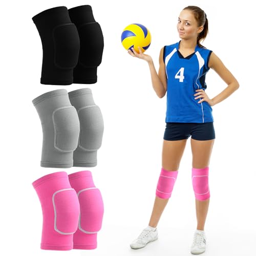 Abeillo 1 Paar Knieschoner,Verdickter Schwamm Knieschoner,Atmungsaktive Elastische Knieschützer für Tanzen,Volleyball,Yoga Kollision Vermeidung Knieschoner (Rosa) von Abeillo