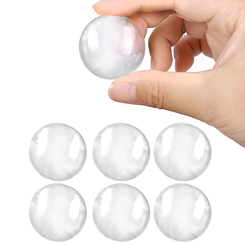 Abeillo Türstopper Wand Transparent, 6 Stück Türstopper Selbstklebend, Türklinken Stopper, Gummipuffer Selbstklebende Türpuffer, Kleiner Wandpuffer für Wandschutz, Tür | Ø 40mm, Breite 8mm von Abeillo