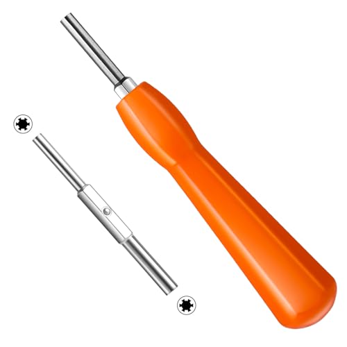 Gamebit-Schraubendreher 4.5mm & 3.8mm,Doppelendig Gamebit Schraubendreher Set,Sicherheits-Schraubendreher für Reparatur SNES, NES, N64,GameBoy,Magnetischer Schraubendreher(Orange) von Abeillo