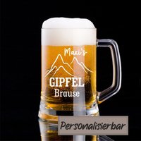 Bierkrug Mit Gravur - Gipfelbrause Wandern Camper Geschenk Geburtstag Personalisiert Bierkrug Mit Gravur - Gipfelbrause Wandern Camper Geschenk Geburtstag Personalisiert von Abenteuerfeeling