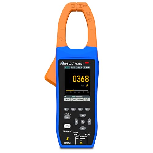 Abestop 1000A AC/DC Zangenstrommesser 1000A 1000V Tragbares Stromzangenmessgerät Hochpräzises Mehrfunktionsprüfgerät Abestop 1000A AC/DC Zangenstrommesser 1000A 1000V Tragbares Stromzangenmessgerät Hochpräzises Mehrfunktionsprüfgerät von Abestop