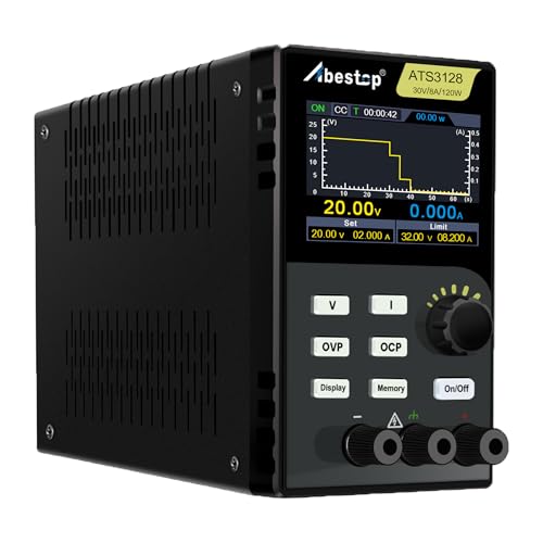 Abestop Labornetzgerät 30V/8A/120W Stromversorgungen lüfterlos Unterstützung SCPI & PC 10mV/1mA Ausgangsauflösung Unterstützung Speicherung 4 Gruppen von Daten ATS3128 von Abestop