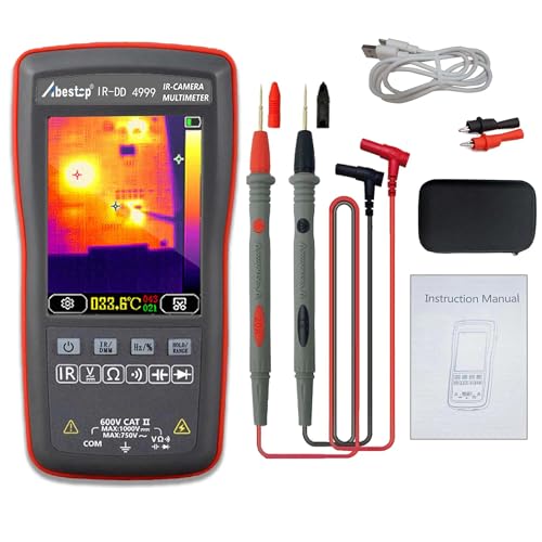 Abestop wärmebildkamera mit 2-in-1-Funktionen Multimeter Digital, Spannungsprüfer, Widerstand, Kapazität, mit 20 Hz Bildaufnahmefrequenz von Abestop