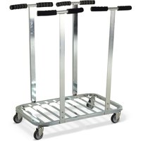 Kongamek Abfallsackhalter, 2x 120 Liter, 4 Lenkrollen + 4 Standfüße, offen von KONGAMEK