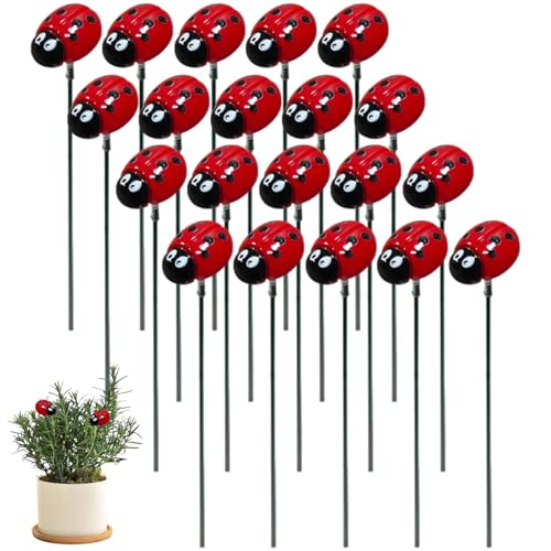 20pcs Marienkäfer für Gartenarbeit, 12 Zoll wasserdichtes Harz Dekorationspflanze, lebensechter Lady Bug Gartendekor für Blumentöpfe Yard Rasen Terrassenweg 20pcs Marienkäfer für Gartenarbeit, 12 Zoll wasserdichtes Harz Dekorationspflanze, lebensechter Lady Bug Gartendekor für Blumentöpfe Yard Rasen Terrassenweg von Abibiocy