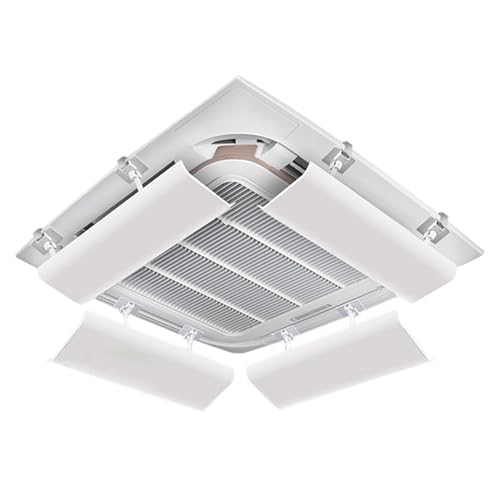 4PCS/Set AIR -Vent -Deflektor, 18 -Zoll -Winkel -Einstellbarer Entlüftungsableiter mit wasserdichtem Schaum für Home Office School von Abibiocy