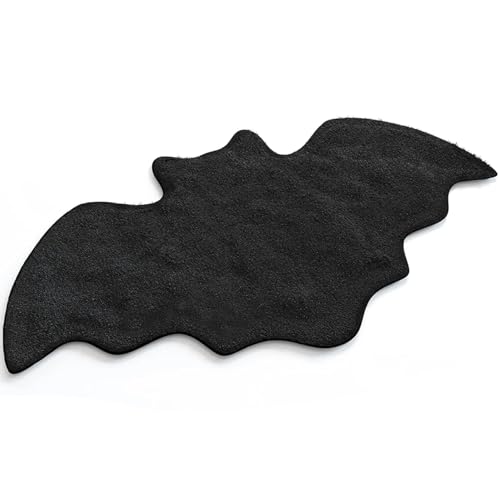 Abibiocy Bath Matte Halloween Fledermaus Gothic Teppich Schwarze Goth Geschenke für Badezimmer Schlafzimmer Küchenzimmer-ROOKY Witch WECCHY Home Black Matten Dekor Dekor Abibiocy Bath Matte Halloween Fledermaus Gothic Teppich Schwarze Goth Geschenke für Badezimmer Schlafzimmer Küchenzimmer-ROOKY Witch WECCHY Home Black Matten Dekor Dekor von Abibiocy